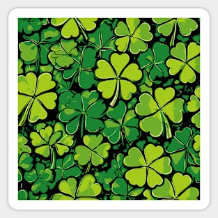 Saint Patrick's Day Leaves Painting Sticker